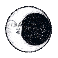 Sleepy Moon Sticker