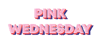 Pink Wednesday Sticker by Santomar