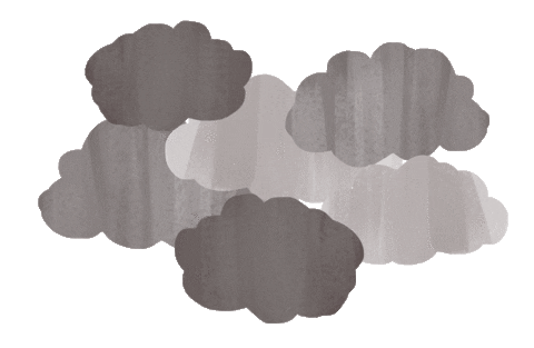 Sad The Fog Sticker by Lara Paulussen