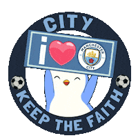 Manchester City Football Sticker by Pudgy Penguins