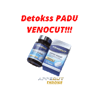 appecutthrone detox appecut detok venocut Sticker