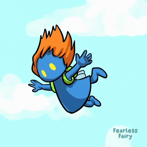 Free Fall Falling GIF by VeeFriends