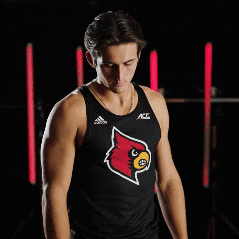 Track Field Go Cards GIF by Louisville Cardinals