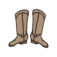 Country Boots Sticker