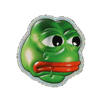Cry Pepe Sticker by The LSD Hotel
