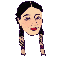 Girl Smile Sticker