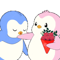I Love You Kiss Sticker by Pudgy Penguins