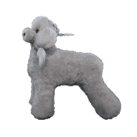 OPAWZ cute poodle gray opawz Sticker