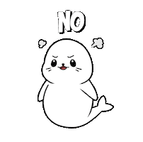 Stop No Sticker by Sappy Seals