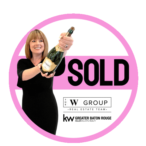 TheWGroup real estate realtor sold champagne Sticker