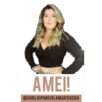 cabelosporkerlandiateixeira love hair amazing coracao Sticker