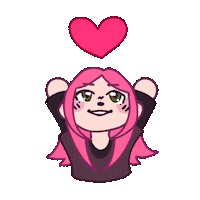 RoxyOpalGM love art anime heart Sticker