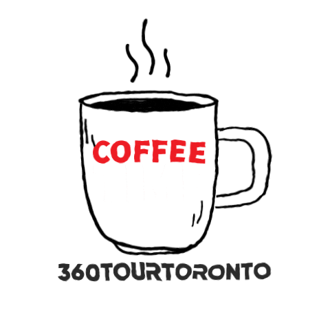 360tourtoronto coffee good morning caffeine latte Sticker
