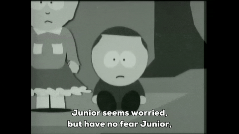black and white shock GIF by South Park 