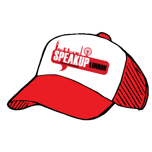 speakuplondon giphyupload school london hat Sticker