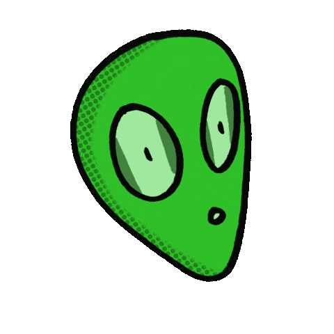 radiocryptid giphyupload space green face Sticker