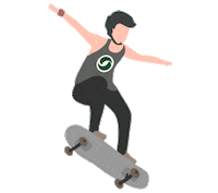 Overboard skate surf overboard overboardyeahh Sticker