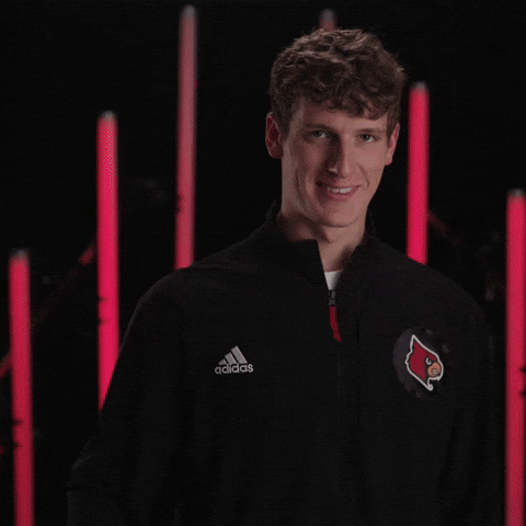 Fist Pump Swimming GIF by Louisville Cardinals