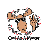 coolasamoose cool peace sunglasses maine Sticker