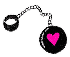 broken hearted Sticker by Fabiola Lara / Casa Girl