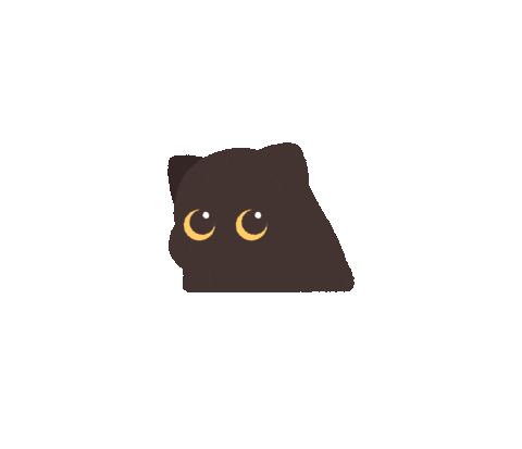 Black Cat Halloween Sticker