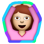 hands up dancing STICKER by imoji