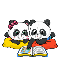 Family Time Kids Sticker by PandaPals