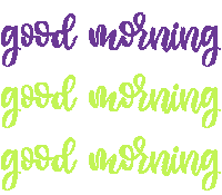 Good Morning Sticker