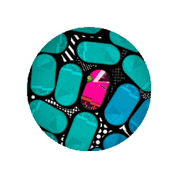 lalaleotta capsula bila lalaleotta bilaar Sticker