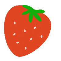 Strawberry Sticker by Oh Happy Day