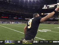 Drew Brees Point GIF by New Orleans Saints