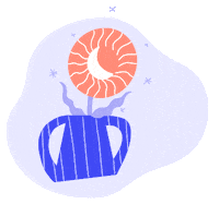 hello_marie cosmic vase magie lune Sticker