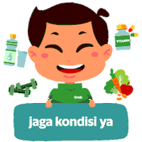 Corona Vitamin Sticker by Grab Indonesia