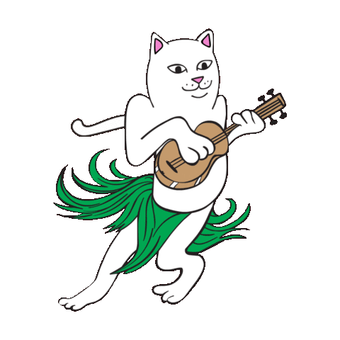 Disgusted Hula Sticker by RIPNDIP