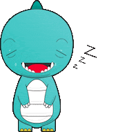 Sleepzilla tired sleep rebahan bobok Sticker
