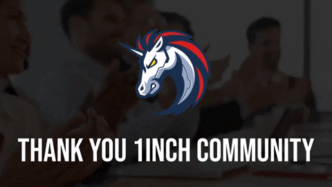 Community Thank You GIF by 1inch