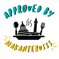 makanterusss food tasty approved makanterusss Sticker