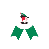 robinhoodbaking robin hood robinhood red ribbon purple ribbon Sticker