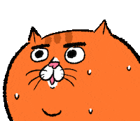 nervous neko Sticker by ehcat