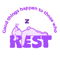 Sleepy Relax Sticker by Time to Ungrind