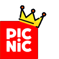 orange crown Sticker by Picnic