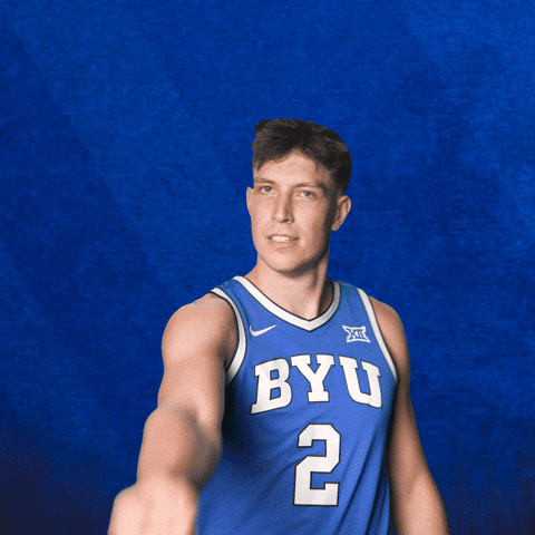 Byu Basketball Celebration GIF by BYU Cougars