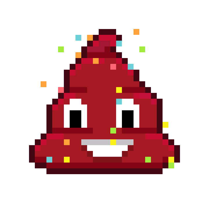 Art Shitting Sticker by Poopies.io