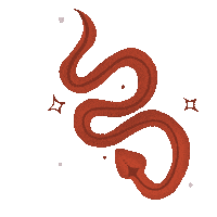 claramafra snake boho folk cobra Sticker