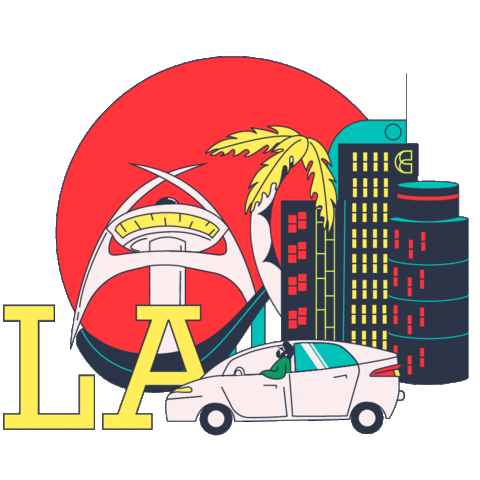 Los Angeles Usa Sticker by Culture Trip