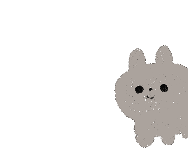 Bunny 歩く Sticker