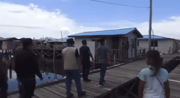 Public Housing Bridge Collapses During Government Inspection in Philippines