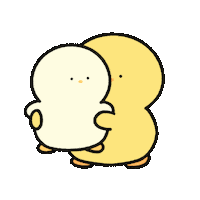 ohduck5 love kiss couple duck Sticker