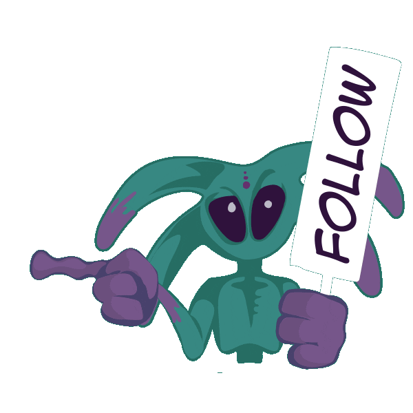 Follow Sticker by Doggygraphics