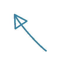 Swipe Up Blue Arrow Sticker